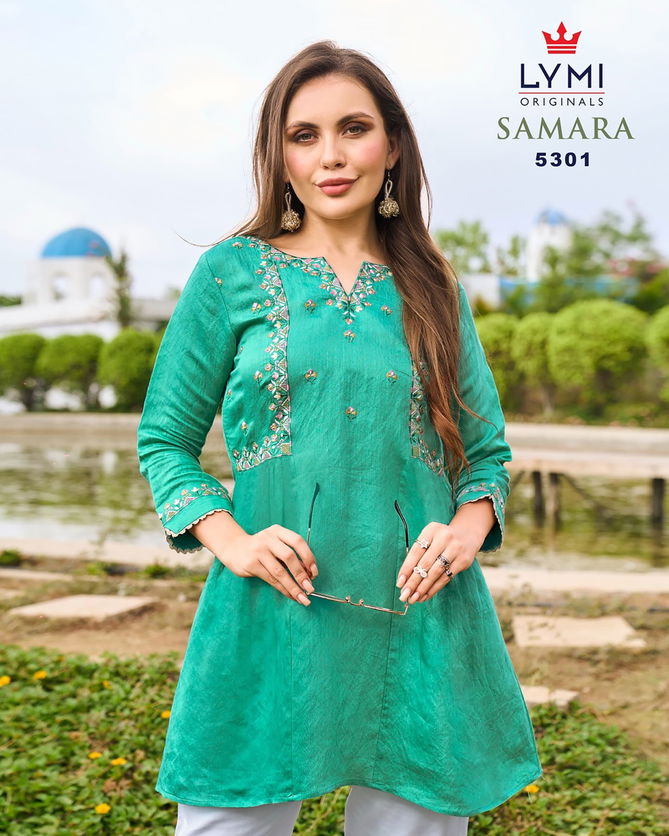 Samara By Rangoon Viscose Embroidery Ladies Top Wholesale Shop In Surat